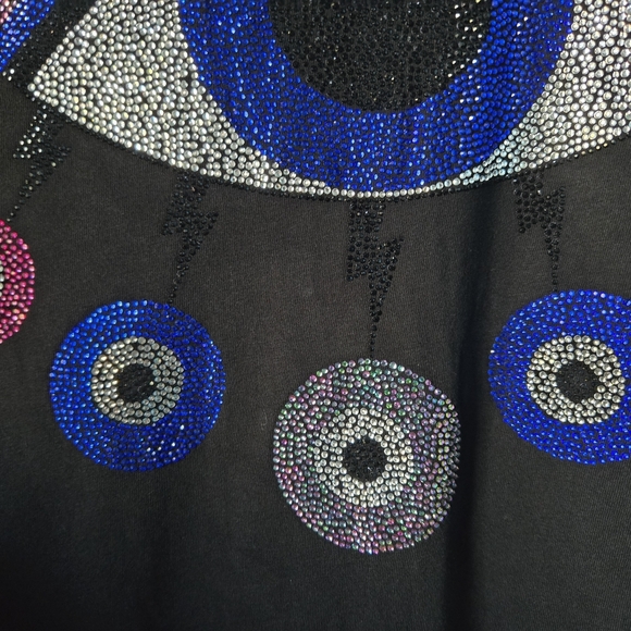 Lauren Moshi Crystal Rainbow Evil Eye tee - Picture 9 of 10